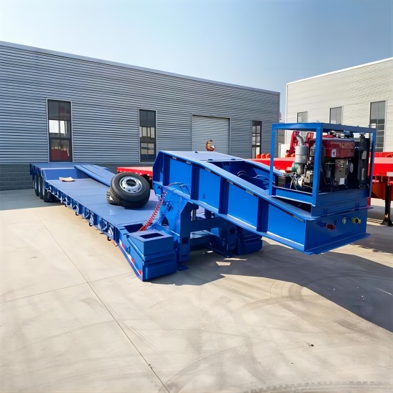 3 Axle Lowbed Gooseneck Detach Trailer