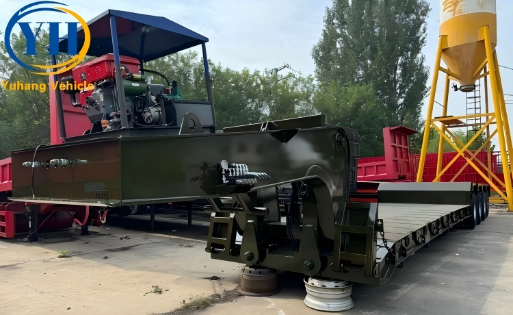120 Ton Gooseneck Lowboy Near Me-YUHANG VEHICLE 120 Ton Gooseneck Lowboy Near Me-YUHANG VEHICLE