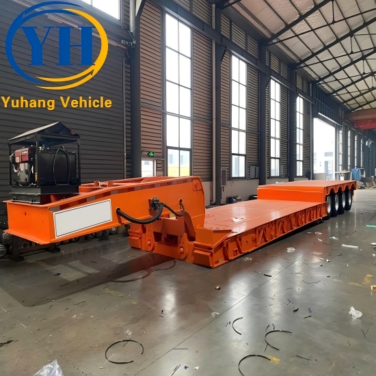 4 Axle 100 Ton Stretch Semi Lowboy Trailer 4 Axle 100 Ton Stretch Semi Lowboy Trailer