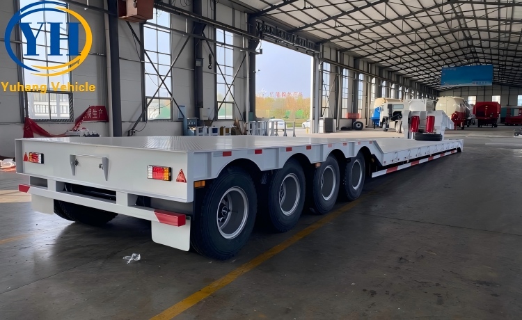 4 Axle Detachable Lowboy Trailer-YUHANG VEHICLE 4 Axle Detachable Lowboy Trailer-YUHANG VEHICLE