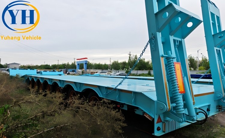 Buy 7 Axle Front Loading Lowboy Gooseneck Trailer-YUHANG VEHICLE Buy 7 Axle Front Loading Lowboy Gooseneck Trailer-YUHANG VEHICLE