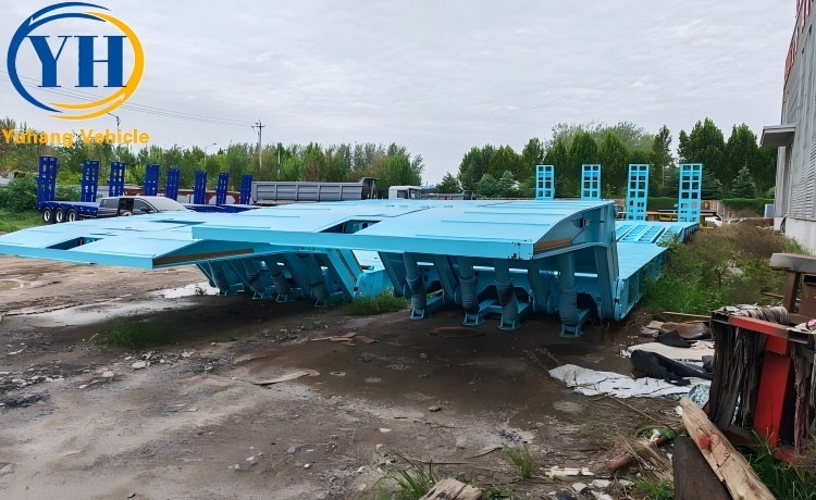 Buy 7 Axle Front Loading Lowboy Gooseneck Trailer-YUHANG VEHICLE Buy 7 Axle Front Loading Lowboy Gooseneck Trailer-YUHANG VEHICLE