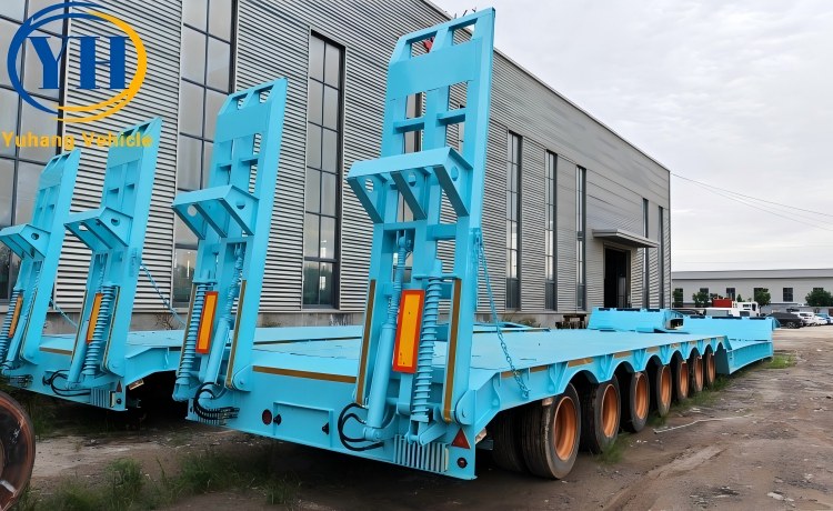 Buy 7 Axle Front Loading Lowboy Gooseneck Trailer-YUHANG VEHICLE Buy 7 Axle Front Loading Lowboy Gooseneck Trailer-YUHANG VEHICLE