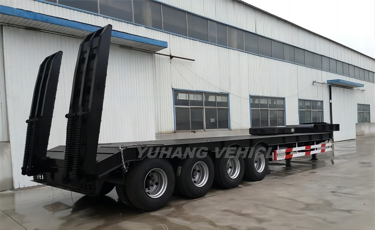 100T Lowbed Trailer Sale-YUHANG VEHICLE