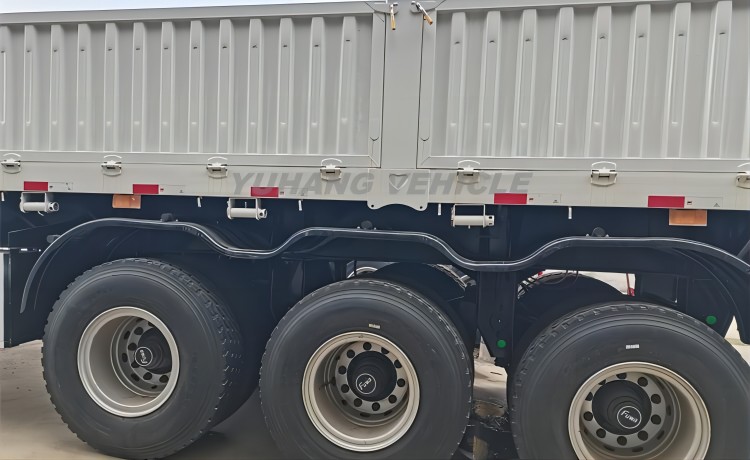 3 Axle Trailer with Drop Sides-YUHANG VEHICLE
