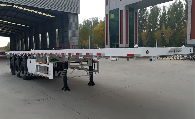 40 Foot Flatbed Container Semi Trailer-YUHANG VEHICLE