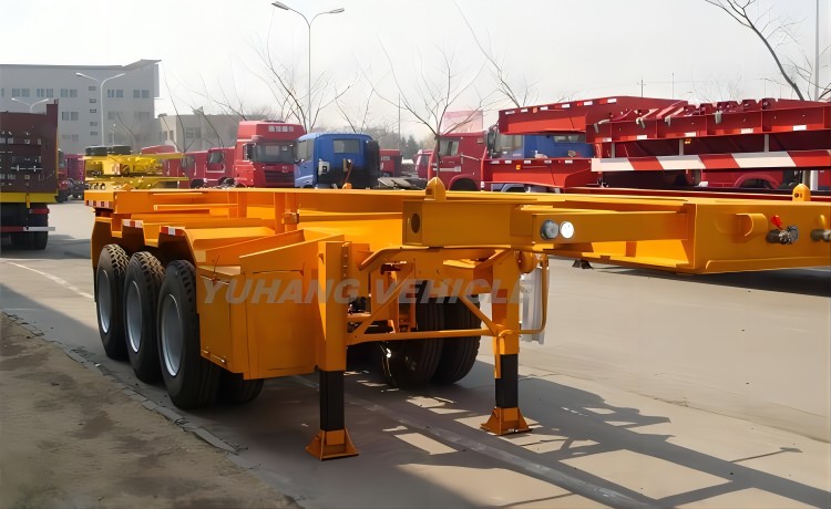 3 Axle 40Ft Container Chassis For Sale-YUHANG VEHICLE