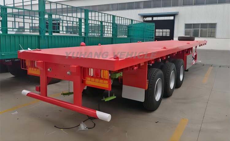 Three Axle Flatbed Tractor Trailer-YUHANG VEHICLE