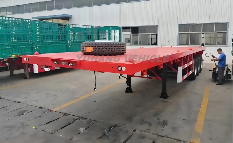 Three Axle Flatbed Tractor Trailer-YUHANG VEHICLE