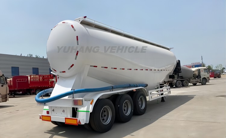 Tri Axle Flour Tanker Trailer-YUHANG VEHICLE