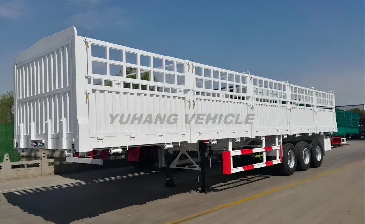 Triaxle Animal Transport Fence Trailer-YUHANG VEHICLE