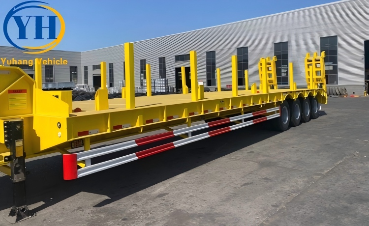 100 Ton 4 Axle Lowbed Trailer-YUHANG VEHICLE 100 Ton 4 Axle Lowbed Trailer-YUHANG VEHICLE