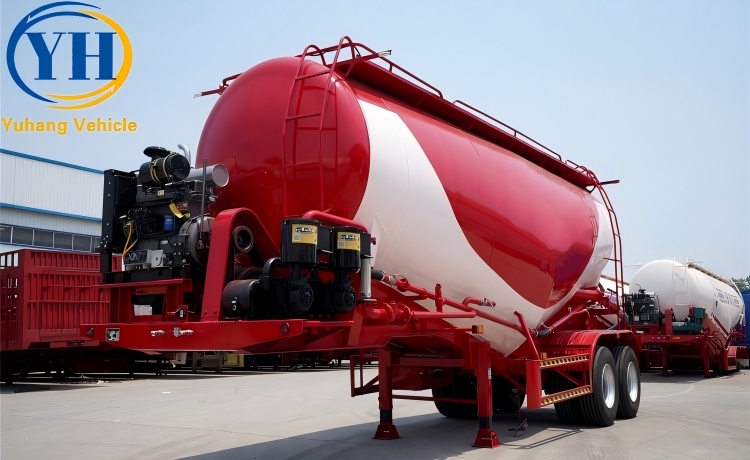 2 Axle 30 Ton Bulk Cement Transport Trailer-YUHANG VEHICLE 2 Axle 30 Ton Bulk Cement Transport Trailer-YUHANG VEHICLE