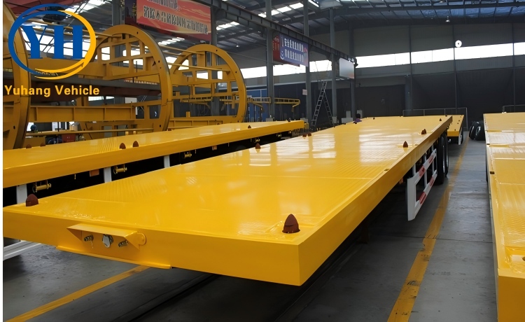 2 Axle Container Flatbed Trailer-YUHANG VEHICLE 2 Axle Container Flatbed Trailer-YUHANG VEHICLE