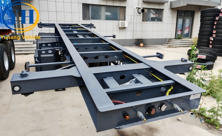 2 Axle Skeleton Trailer for Sale-YUHANG VEHICLE 2 Axle Skeleton Trailer for Sale-YUHANG VEHICLE