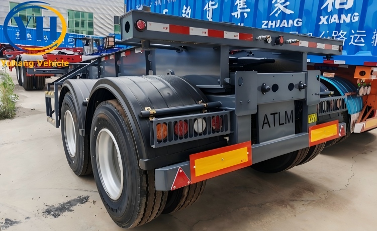 2 Axle Skeleton Trailer for Sale-YUHANG VEHICLE 2 Axle Skeleton Trailer for Sale-YUHANG VEHICLE