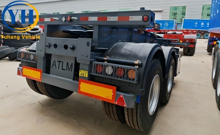 2 Axle Skeleton Trailer for Sale-YUHANG VEHICLE 2 Axle Skeleton Trailer for Sale-YUHANG VEHICLE