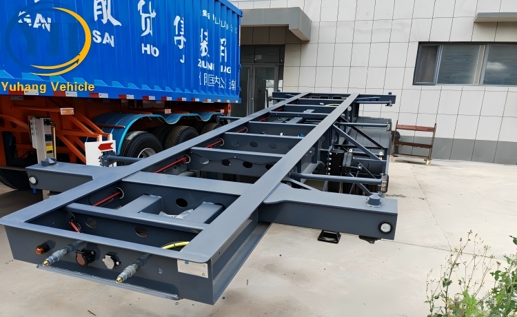 2 Axle Skeleton Trailer for Sale-YUHANG VEHICLE 2 Axle Skeleton Trailer for Sale-YUHANG VEHICLE