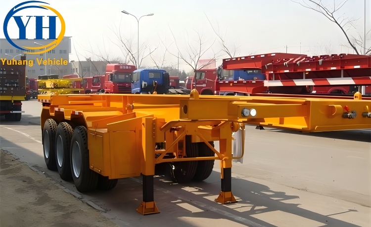3 Axle 40Ft Container Chassis for Sale-YUHANG VEHICLE 3 Axle 40Ft Container Chassis for Sale-YUHANG VEHICLE