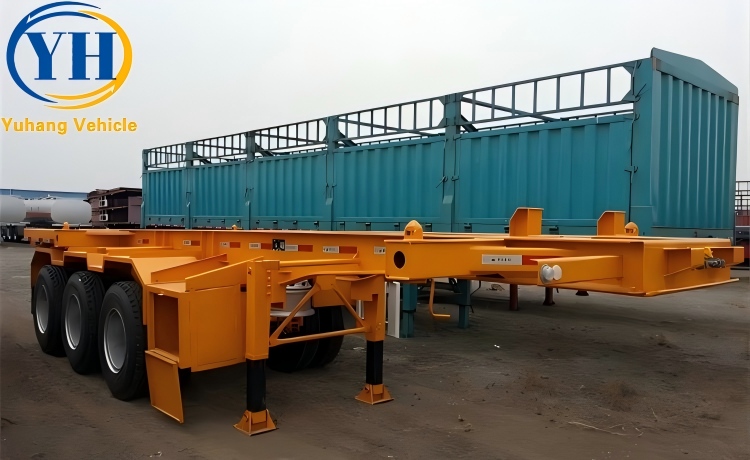 3 Axle 40Ft Container Chassis for Sale-YUHANG VEHICLE 3 Axle 40Ft Container Chassis for Sale-YUHANG VEHICLE