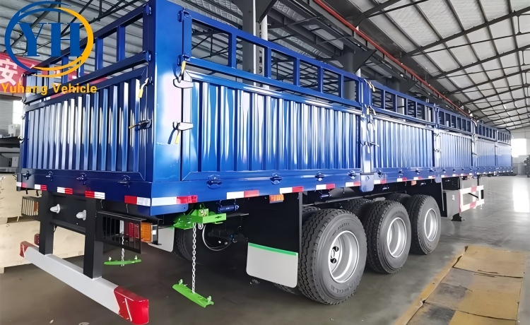 3 Axle Fence Trailer with Stake-YUHANG VEHICLE 3 Axle Fence Trailer with Stake-YUHANG VEHICLE