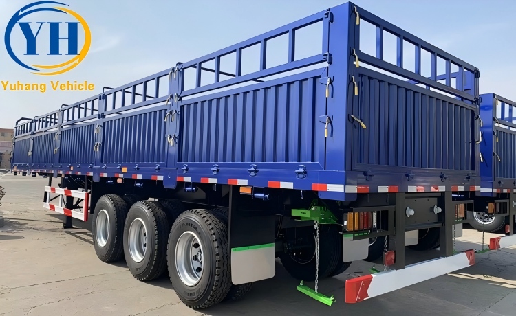 3 Axle Fence Trailer with Stake-YUHANG VEHICLE 3 Axle Fence Trailer with Stake-YUHANG VEHICLE