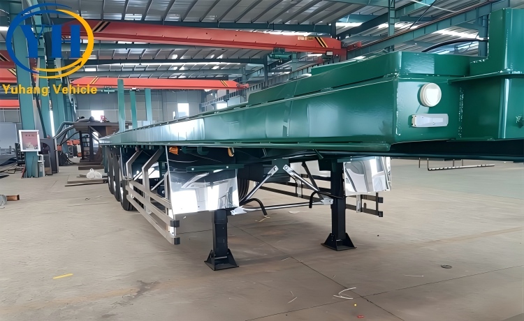 Flatbed Trailer Sale with Air Suspension-YUHANG VEHICLE Flatbed Trailer Sale with Air Suspension-YUHANG VEHICLE