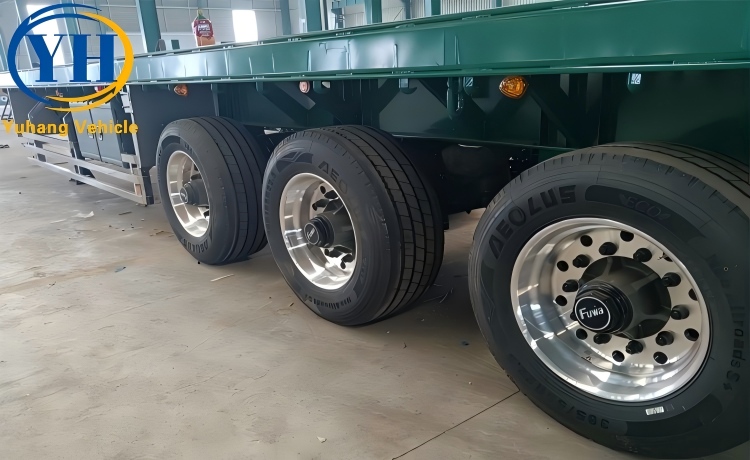 Flatbed Trailer Sale with Air Suspension-YUHANG VEHICLE Flatbed Trailer Sale with Air Suspension-YUHANG VEHICLE