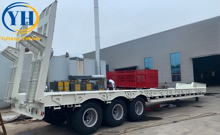 3 Axle Low Bed Trailer Price-YUHANG VEHICLE 3 Axle Low Bed Trailer Price-YUHANG VEHICLE