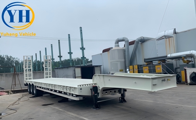 3 Axle Low Bed Trailer Price-YUHANG VEHICLE 3 Axle Low Bed Trailer Price-YUHANG VEHICLE