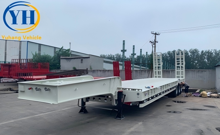 3 Axle Low Bed Trailer Price-YUHANG VEHICLE 3 Axle Low Bed Trailer Price-YUHANG VEHICLE