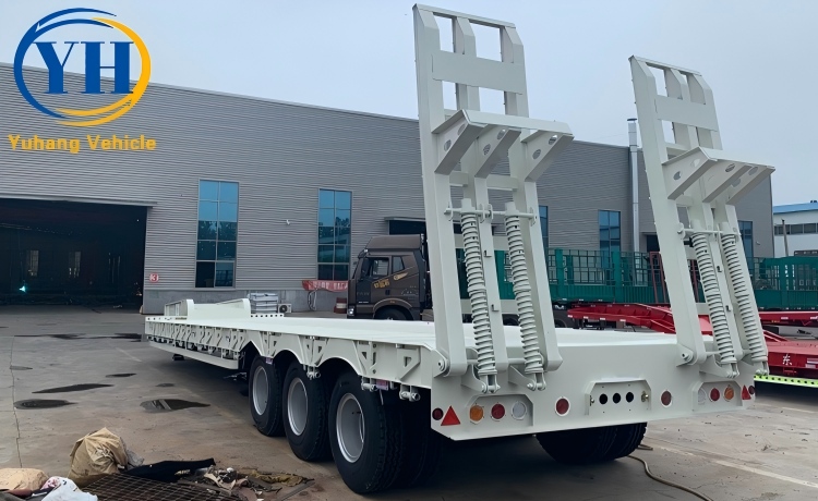 3 Axle Low Bed Trailer Price-YUHANG VEHICLE 3 Axle Low Bed Trailer Price-YUHANG VEHICLE
