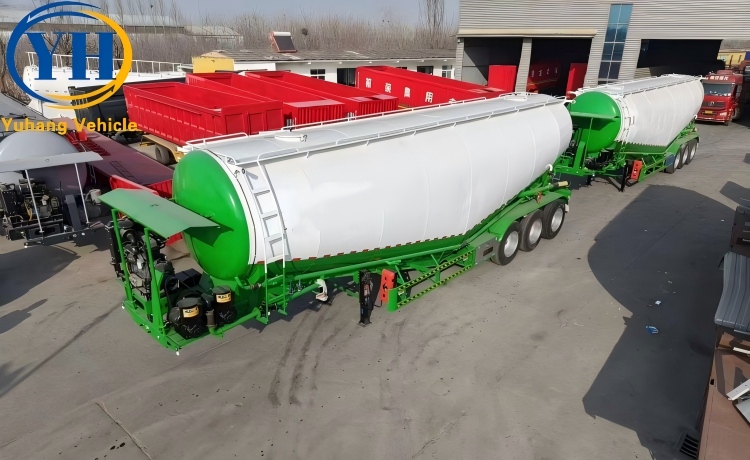 3 Axle Silo Trailer for Sale-YUHANG VEHICLE 3 Axle Silo Trailer for Sale-YUHANG VEHICLE
