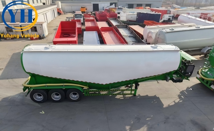 3 Axle Silo Trailer for Sale-YUHANG VEHICLE 3 Axle Silo Trailer for Sale-YUHANG VEHICLE