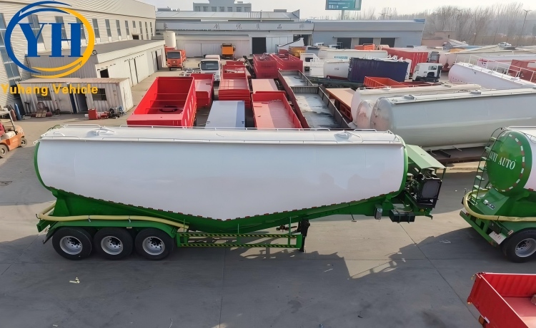 3 Axle Silo Trailer for Sale-YUHANG VEHICLE 3 Axle Silo Trailer for Sale-YUHANG VEHICLE