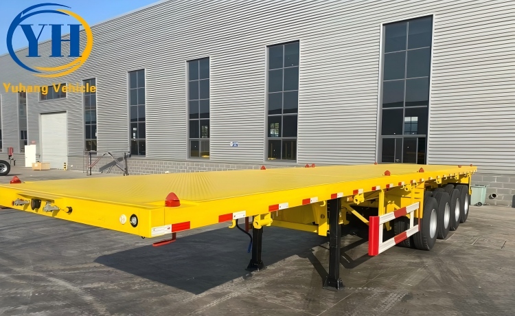 4 Axle 48 Foot Flat Bed Trailer-YUHANG VEHICLE 4 Axle 48 Foot Flat Bed Trailer-YUHANG VEHICLE