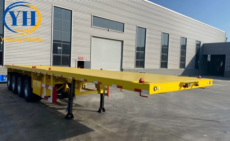 4 Axle 48 Foot Flat Bed Trailer-YUHANG VEHICLE 4 Axle 48 Foot Flat Bed Trailer-YUHANG VEHICLE