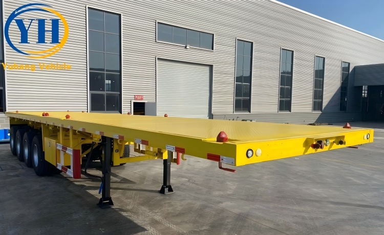 4 Axle 48 Foot Flat Bed Trailer-YUHANG VEHICLE 4 Axle 48 Foot Flat Bed Trailer-YUHANG VEHICLE