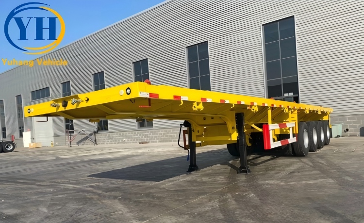 4 Axle 48 Foot Flat Bed Trailer-YUHANG VEHICLE 4 Axle 48 Foot Flat Bed Trailer-YUHANG VEHICLE