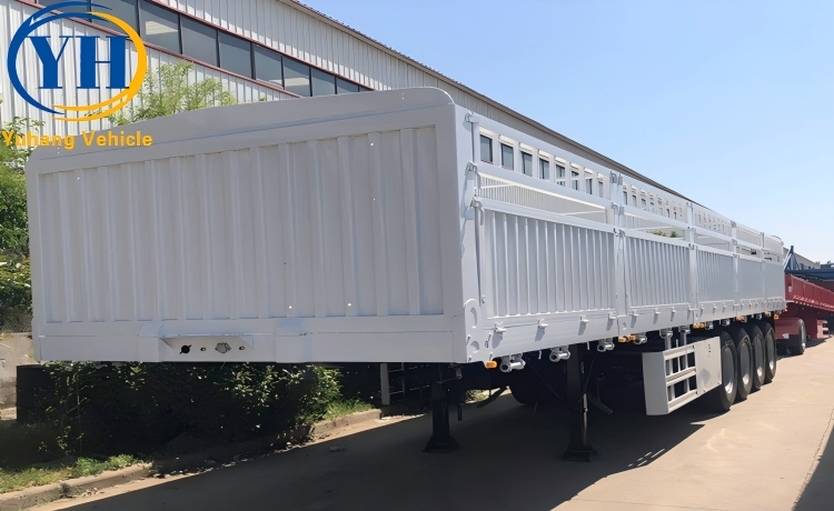 4 Axle 80 Ton Stake Semi Trailer-YUHANG VEHICLE 4 Axle 80 Ton Stake Semi Trailer-YUHANG VEHICLE