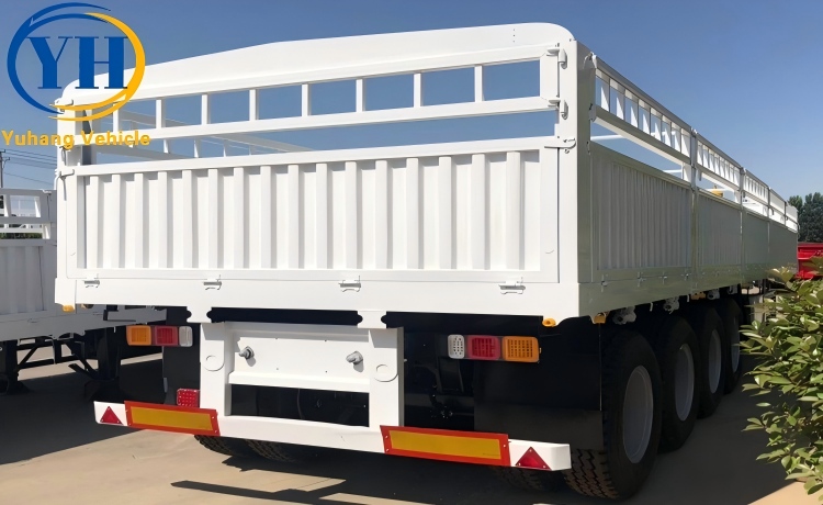 4 Axle 80 Ton Stake Semi Trailer-YUHANG VEHICLE 4 Axle 80 Ton Stake Semi Trailer-YUHANG VEHICLE