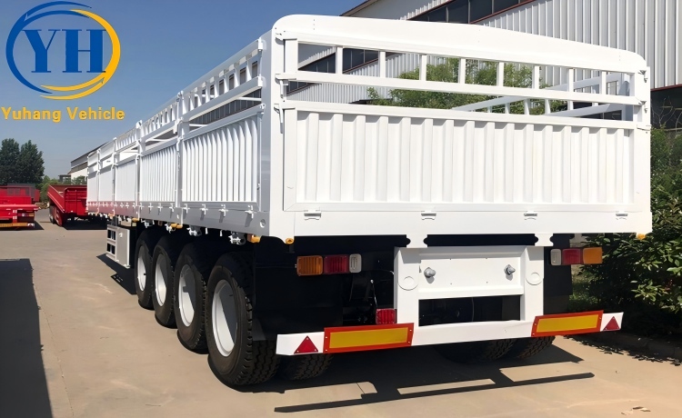 4 Axle 80 Ton Stake Semi Trailer-YUHANG VEHICLE 4 Axle 80 Ton Stake Semi Trailer-YUHANG VEHICLE