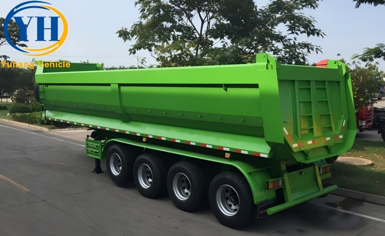 4 Axle End Dump Trailer-YUHANG VEHICLE 4 Axle End Dump Trailer-YUHANG VEHICLE