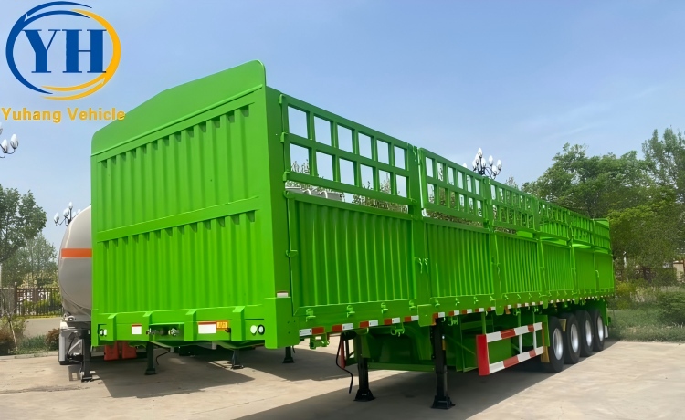 4 Axle Fence Semi Trailer-YUHANG VEHICLE 4 Axle Fence Semi Trailer-YUHANG VEHICLE