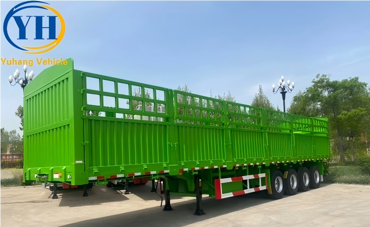 4 Axle Fence Semi Trailer-YUHANG VEHICLE 4 Axle Fence Semi Trailer-YUHANG VEHICLE