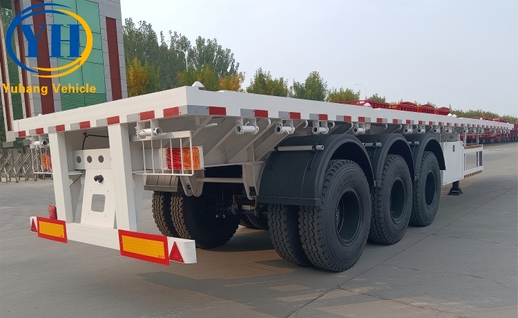 40 Foot Flatbed Container Semi Trailer-YUHANG VEHICLE 40 Foot Flatbed Container Semi Trailer-YUHANG VEHICLE