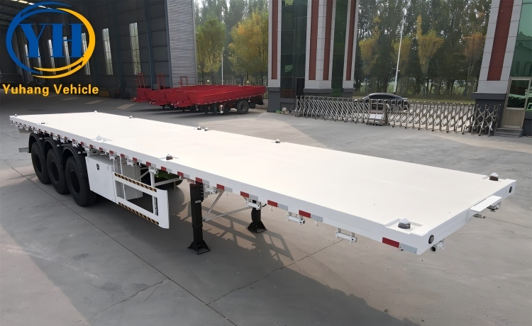 40 Foot Flatbed Container Semi Trailer-YUHANG VEHICLE 40 Foot Flatbed Container Semi Trailer-YUHANG VEHICLE