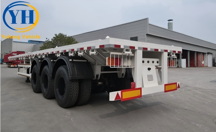 40 Foot Flatbed Container Semi Trailer-YUHANG VEHICLE 40 Foot Flatbed Container Semi Trailer-YUHANG VEHICLE