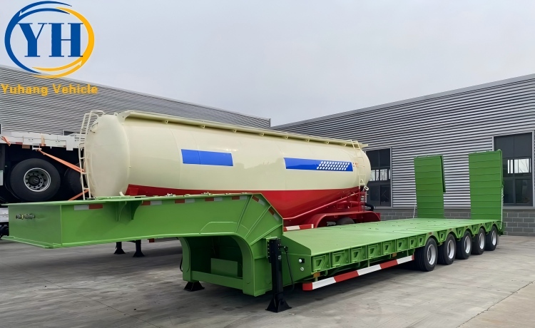 5 Axle Semi Low Bed Trailer-YUHANG VEHICLE 5 Axle Semi Low Bed Trailer-YUHANG VEHICLE