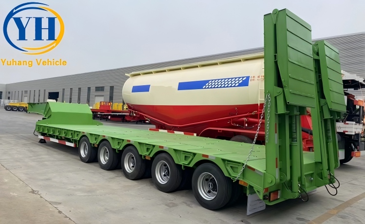 5 Axle Semi Low Bed Trailer-YUHANG VEHICLE 5 Axle Semi Low Bed Trailer-YUHANG VEHICLE